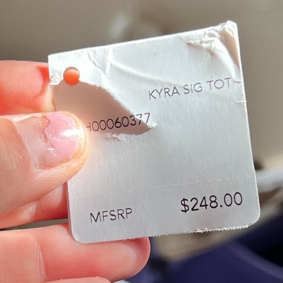 Coach Kyra Signature Tote Beige Jacquard Patent Trim F18355 Mid 2000s - Picture 8 of 8